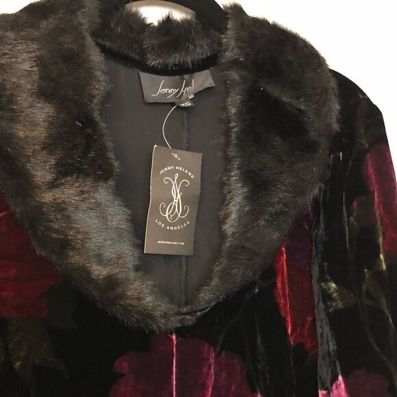 Vintage Velvet duster robe jacket coat cape - Picture 2 of 5